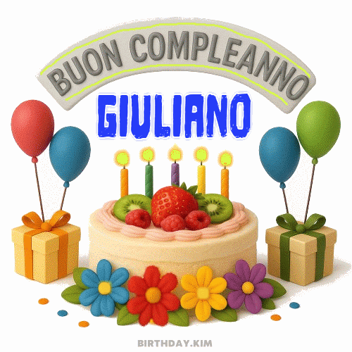 Buon Compleanno Giuliano