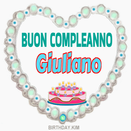 Buon Compleanno Giuliano
