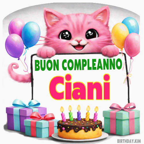 Buon Compleanno Ciani GIF