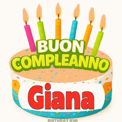 Buon Compleanno Giana GIF