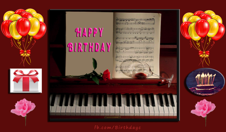 Someone who loves the music, birthday greeting card