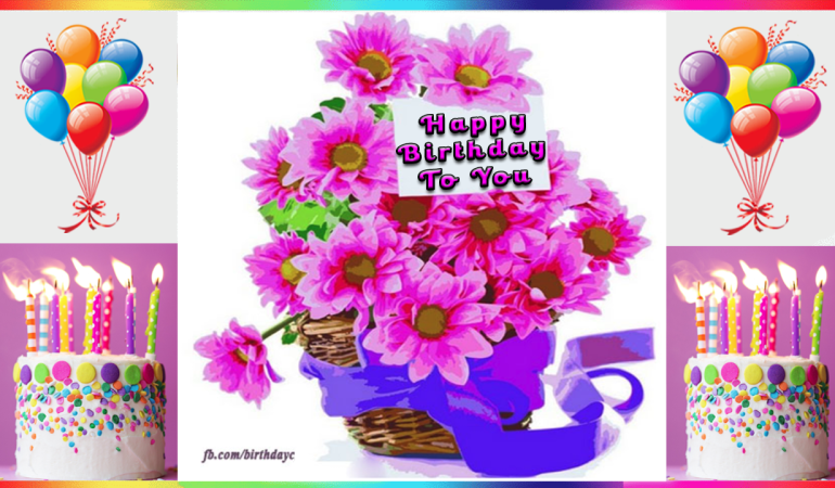 Happy birthday greeting card writing by age