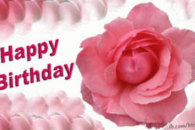 Happy Birthday Gif rose