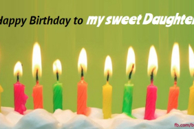 Happy birthday to my sweet daugther