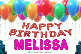 Happy Birthday Melissa