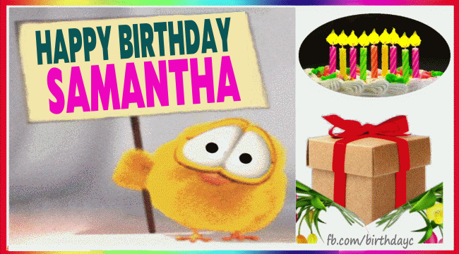 Happy Birthday Samantha