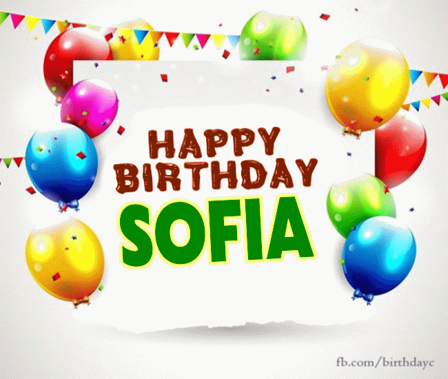 Happy Birthday Sofia