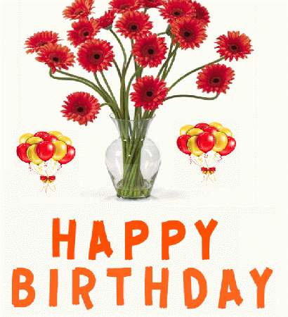Flowers Happy Birthday Cards and Messages