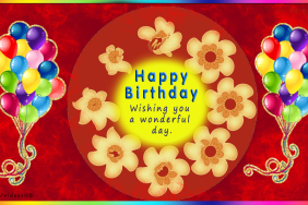 Happy Birthday! Wishing you a wonderful day.