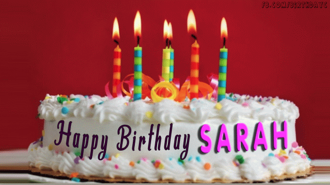 Happy Birthday Sarah