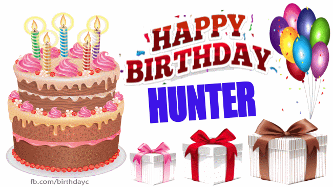Happy Birthday Hunter gif