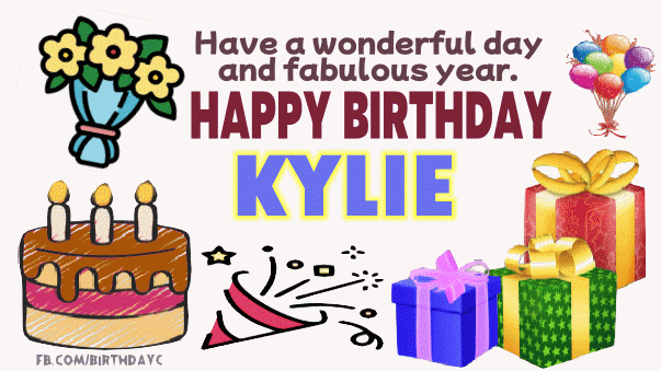 Happy Birthday Kylie gif