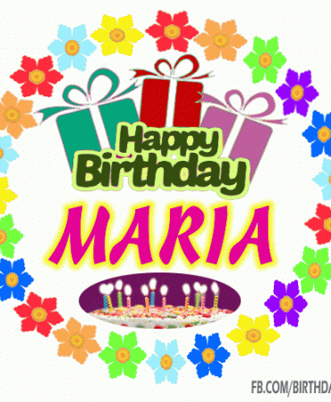 Happy Birthday Maria Gif