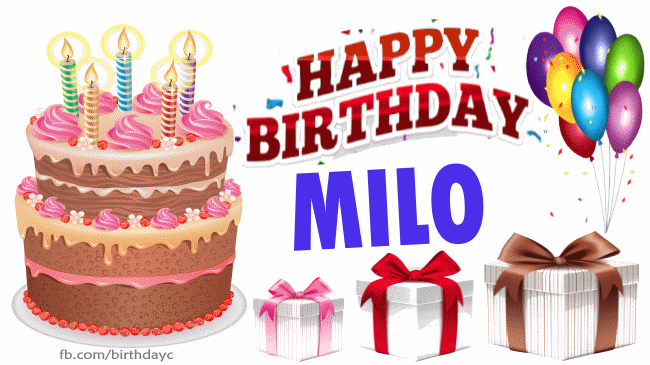 Happy Birthday Milo cards
