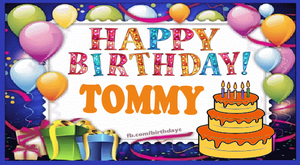 Happy Birthday Tommy gif