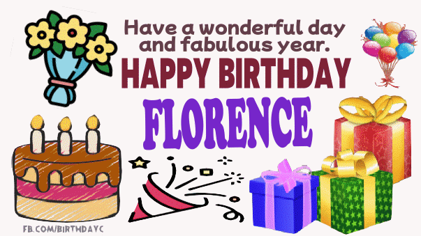 Happy Birthday Florence