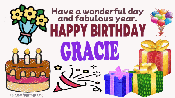Happy Birthday Gracie