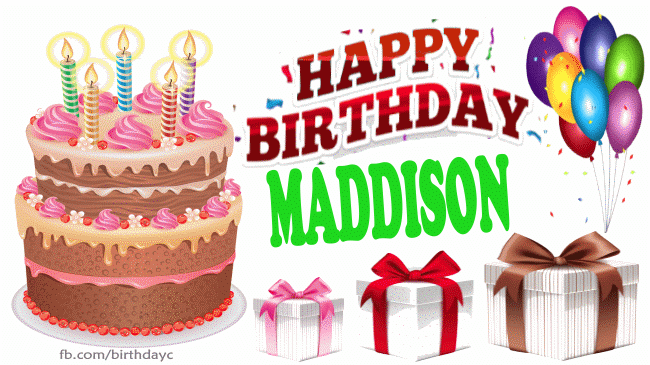 Happy Birthday Maddison
