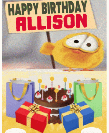 Happy birthday Allison