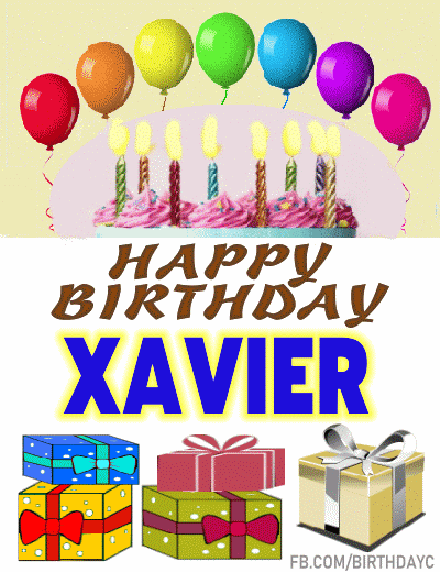 Happy Birthday Xavier