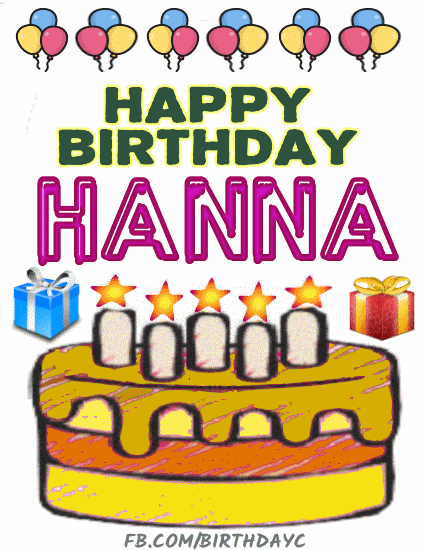 Happy Birthday Hanna