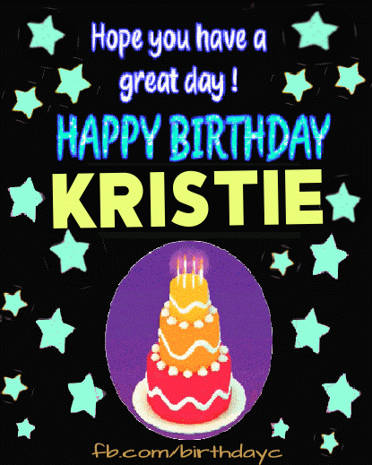 Happy Birthday Kristie