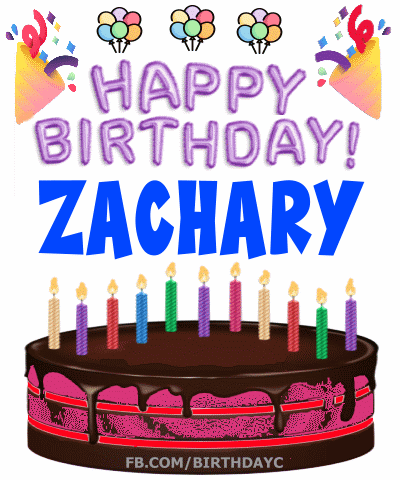 Happy Birthday Zachary