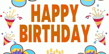 birthday flowers gif card