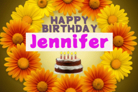 Happy Birthday Jennifer gif
