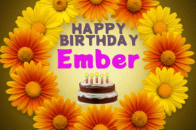 Ember flowers birthday gif