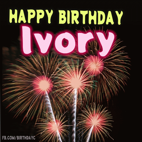 Happy Birthday Ivory gif