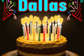 Happy Birthday Dallas gif cake candles