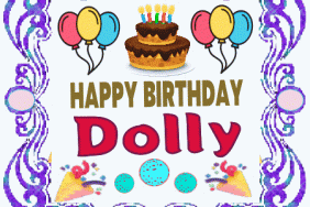 Happy Birthday Dolly gif image