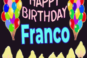 Happy Birthday Franco gif images