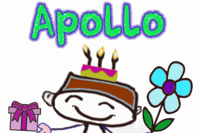 Happy Birthday Apollo animation gif