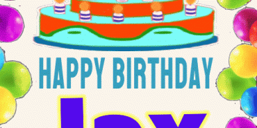 Happy Birthday Jax gif cake candles