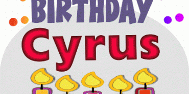 Happy Birthday Cyrus gif