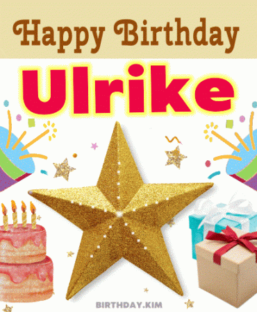 happy birthday Ulrike gif
