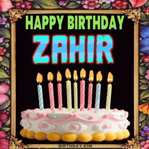 Happy Birthday Zahir gif
