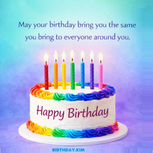 cake candles birthday gif message