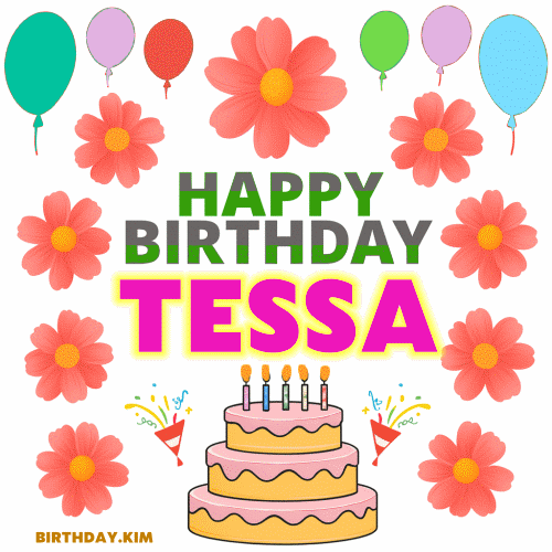 Happy Birthday Tessa gif