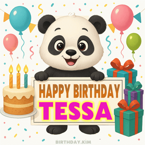 Happy Birthday Tessa gif
