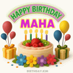 Happy Birthday Maha Gif