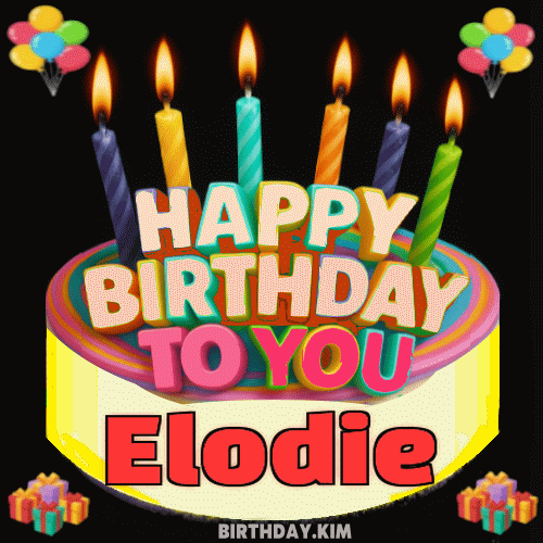Happy Birthday Elodie GIF