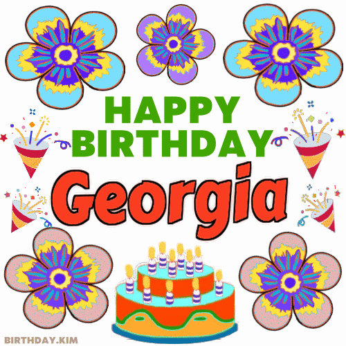 Happy Birthday Georgia GIF