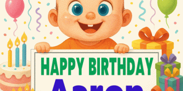 Happy Birthday Aaron Gif