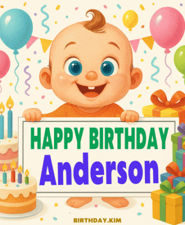 Happy Birthday Anderson Gif