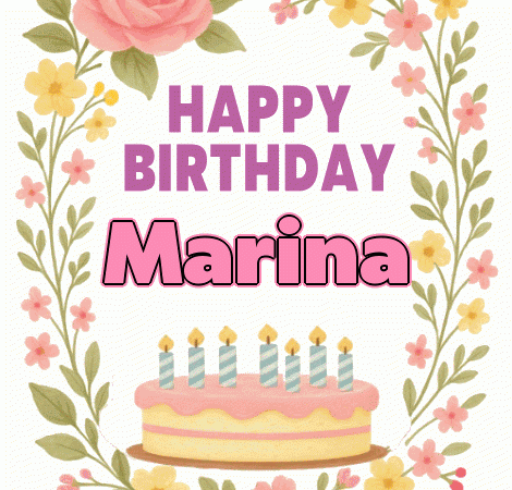 Happy Birthday Marina gif