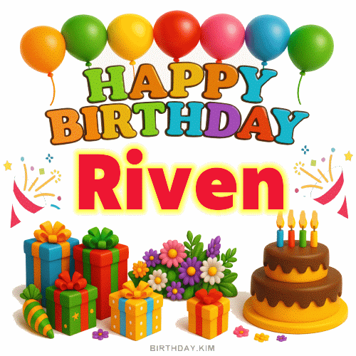 Happy Birthday Riven Gif