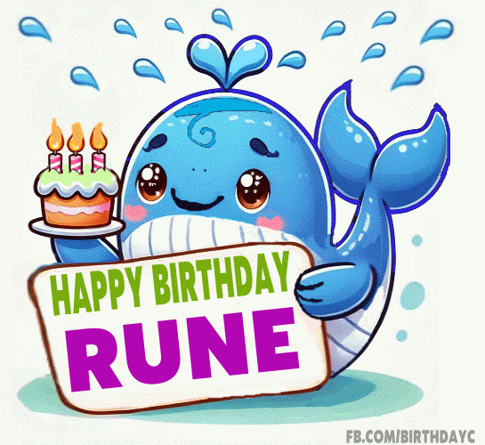 Happy Birthday Rune GIF